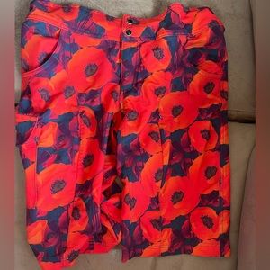 SHREDLY red flower MTB mountain biking short size 10